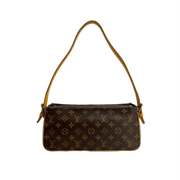 LOUIS VUITTON Authentic Brown Monogram Leather Shoulder Bag - Picture 3 of 10